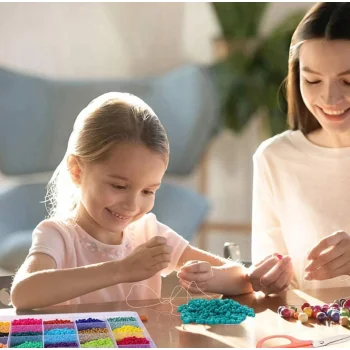 ZESTAW DO ROBIENIA BIŻUTERII BRANSOLETEK NASZYJNIKÓW KORALIKI ZAWIESZKI