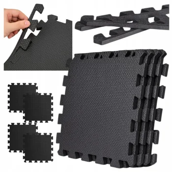 4x PUZZLE PIANKOWE 60x60cm MATA do ćwiczeń gimnastyki do garażu na siłownię