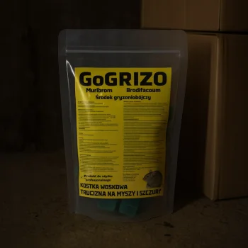 TRUTKA TRUCIZNA NA SZCZURY MYSZY GRYZONIE silna 1,5KG MURIBROM KOSTKA