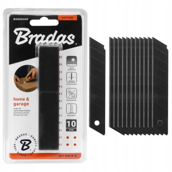 10 x OSTRZE ŁAMANE DO NOŻY OSTRZA WYMIENNE ZAPASOWE DO NOŻA NOŻYKA 18 mm