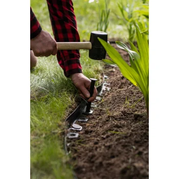 10m Obrzeże Trawnikowe 6cm 60mm + kotwy 20szt - Obrzeże Ogrodowe Czarne