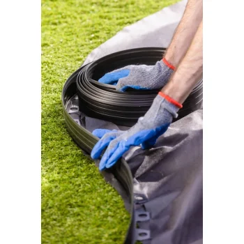 10m Obrzeże Trawnikowe 6cm 60mm + kotwy 20szt - Obrzeże Ogrodowe Czarne