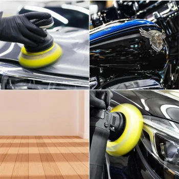 Zestaw Gąbek Padów Polerskich Pady na Wiertarkę Polerkę do Polerowania 11el