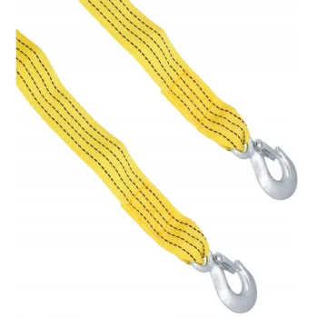 Lina Holownicza Pas Do Holowania Auta Żółta 3 Metry Na Haki Mocna Linka
