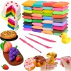 Piankolina 36szt Ciastolina Glina Pianka + Nożyki Magiczna Masa Plastyczna