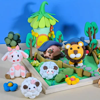 Piankolina 36szt Ciastolina Glina Pianka + Nożyki Magiczna Masa Plastyczna