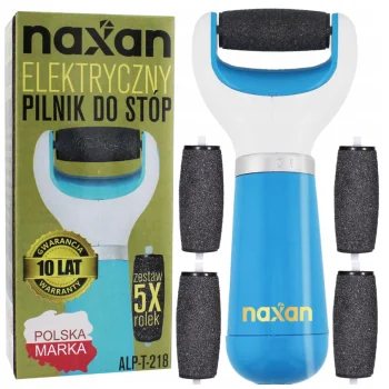 Pilnik Naxan Do Stóp Pięt Elektryczyny Frezarka Tarka Pumeks + 5 Rolek