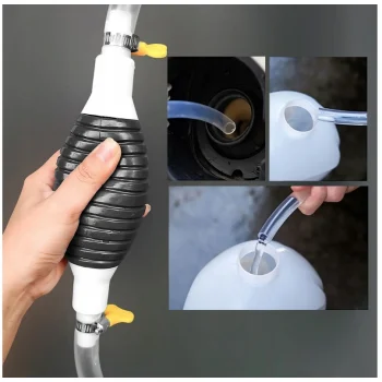 Pompka Ręczna Do Spuszczania Paliwa Ropy Oleju Benzyny Gruszka Wąż 2m