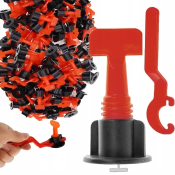 Zaciski klipsy do poziomowania płytek Zestaw 50 szt. Kliny Uchwyt