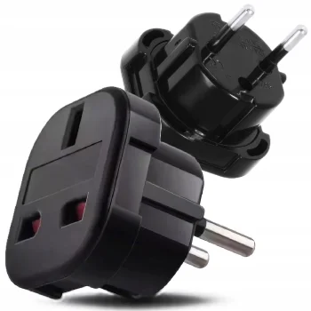 ADAPTER PRZEJŚCIÓWKA ANGIELSKA PODRÓŻNA WTYCZKA ANGLIA UK NA PL POLSKA EU