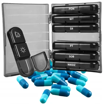 PUDEŁKO Organizer Na Leki Tabletki Tygodniowe 7 dni dla seniora KASETKA