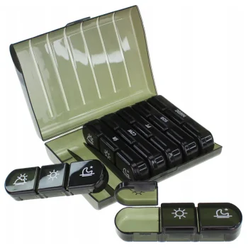 PUDEŁKO Organizer Na Leki Tabletki Tygodniowe 7 dni dla seniora KASETKA