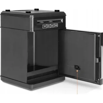 Sejf Skarbonka Elektryczna Bankomat Na Kod PIN Monety Banknoty Wpłatomat