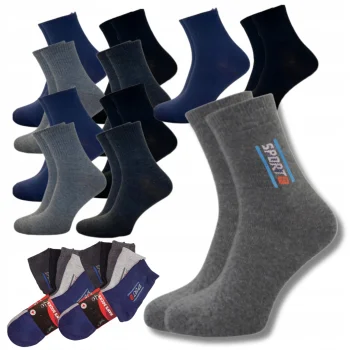 10 PAR Skarpetki Skarpety Bawełniane Męskie ROBOCZE SPORTOWE Rozmiar 40-42