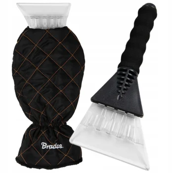 SKROBACZKA OCIEPLANA SKROBAK DO SZYB Z RĘKAWICĄ SAMOCHODOWA DO LODU DO AUTA