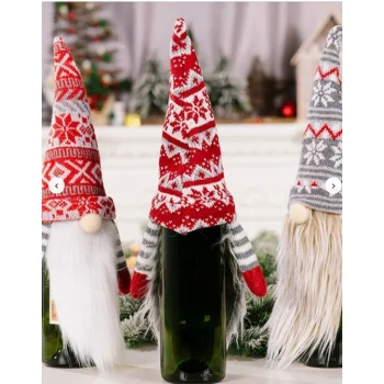 POKROWIEC NA BUTELKĘ WINO Świąteczny Na Święta SKRZAT KRASNAL Ozdoba