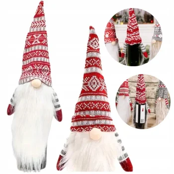 POKROWIEC NA BUTELKĘ WINO Świąteczny Na Święta SKRZAT KRASNAL Ozdoba