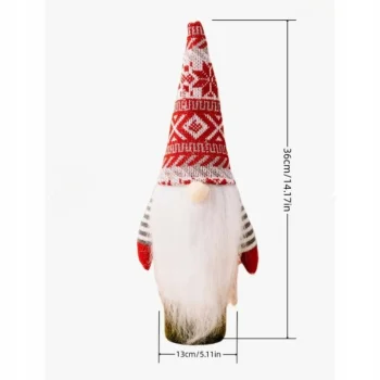 POKROWIEC NA BUTELKĘ WINO Świąteczny Na Święta SKRZAT KRASNAL Ozdoba