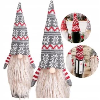POKROWIEC NA BUTELKĘ WINO Świąteczny Na Święta SKRZAT KRASNAL Ozdoba
