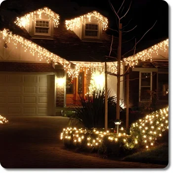 LAMPKI ŚWIĄTECZNE SOPLE Girlanda Świetlna Kurtyna 500 LED Ciepły biały