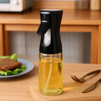 SPRYSKIWACZ DO OLEJU OLIWY szklany DOZOWNIK W SPRAYU ROZPYLACZ 200ml