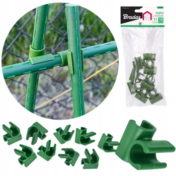 Łącznik Kątowy do Tyczek Ogrodowych do pomidorów 11mm 10szt TYLK11 BRADAS