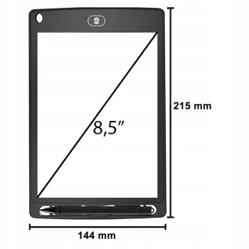 Tablet Graficzny Do Rysowania Pisania Znikopis Tablica dla dzieci LCD 8,5
