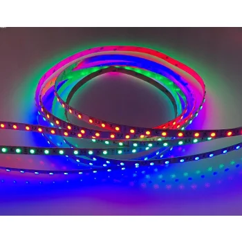 TAŚMA LED RGB KOLOROWA 5M WODOODPORNA PASEK PILOT LEDY LAMPKI Z PILOTEM