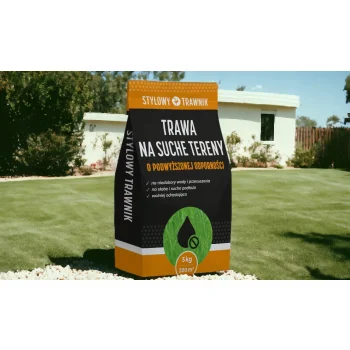 TRAWA NASIONA Na tereny suche Odporna Samozageszczająca Trawnik 5kg