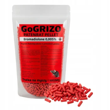 TRUTKA ŚRODEK NA SZCZURY MYSZY GRYZONIE 1KG BROMADIOLON GRANULAT PATENRAT