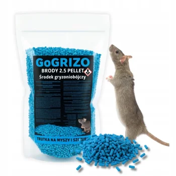 TRUTKA NA SZCZURY MYSZY GRYZONIE 1KG BRODIFAKUM GRANULAT granulki mocna