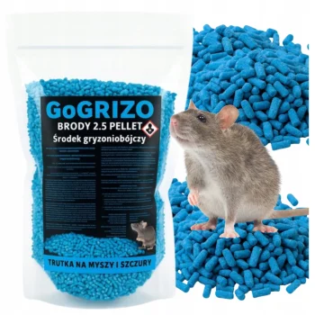 TRUTKA NA SZCZURY MYSZY GRYZONIE 1KG BRODIFAKUM GRANULAT granulki mocna