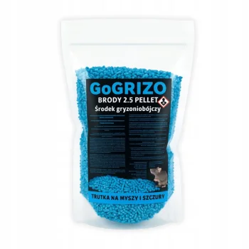 TRUTKA NA SZCZURY MYSZY GRYZONIE 1KG BRODIFAKUM GRANULAT granulki mocna