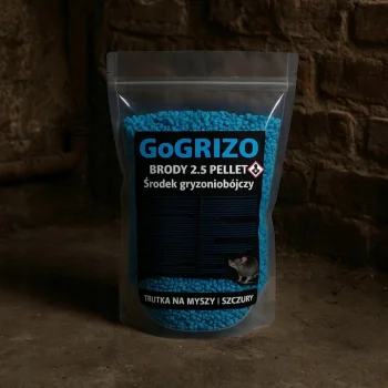 TRUTKA NA SZCZURY MYSZY GRYZONIE 1KG BRODIFAKUM GRANULAT granulki mocna