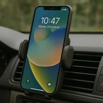 UCHWYT SAMOCHODOWY NA TELEFON NA NAWIEW KRATKĘ NAWIEWU HOLDER DO SAMOCHODU