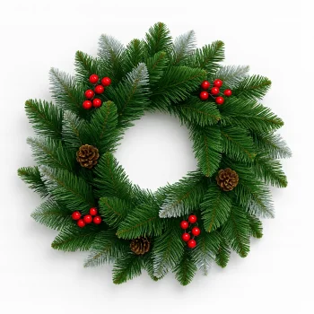 WIANEK świąteczny DEKORACJA STROIK NA ŚWIĘTA Na drzwi stół SZYSZKI 65 CM