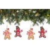 Ozdoby choinkowe zawieszki DREWNIANE PIERNICZKI 12szt Bombki na choinkę