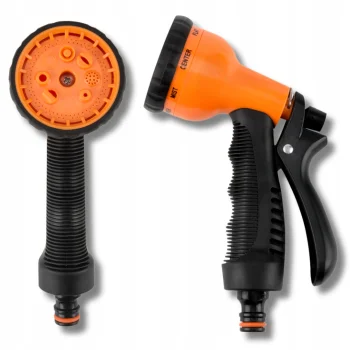 PISTOLET Zraszający ZRASZACZ Na wąż ogrodowy 8-funkcyjny WYGODNY UCHWYT