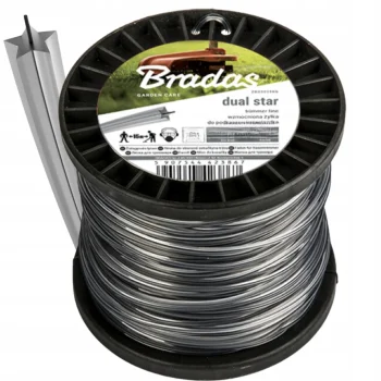 Żyłka do kosy podkaszarki GWIAZDKA WZMACNIANA Tnąca 2,4 mm x 100m Bradas