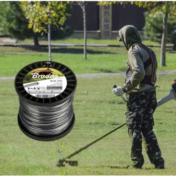 Żyłka do kosy podkaszarki GWIAZDKA WZMACNIANA Tnąca 2,4 mm x 100m Bradas
