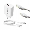 SZYBKA ŁADOWARKA SIECIOWA DO TELEFONU Z KABLEM USB C ZESTAW QUICK CHARGER