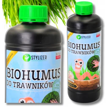 BIOHUMUS DO TRAWNIKÓW organiczny NAWÓZ naturalny DO TRAWY OGRODU 1L HUMUS