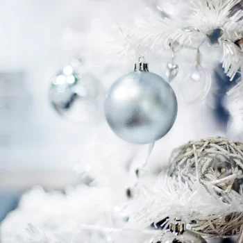 BOMBKI CHOINKOWE srebrne DUŻY ZESTAW NA ŚWIĘTA 100SZT DEKORACJE NIETŁUKĄCE