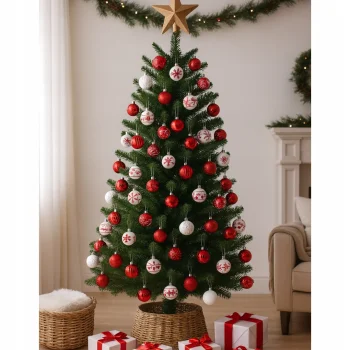 BOMBKI CHOINKOWE ZESTAW BOMBEK NA ŚWIĘTA 30 SZT OZDOBY DEKORACJE NIETŁUKĄCE