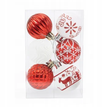 BOMBKI CHOINKOWE ZESTAW BOMBEK NA ŚWIĘTA 30 SZT OZDOBY DEKORACJE NIETŁUKĄCE