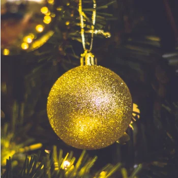 BOMBKI CHOINKOWE złote DUŻY ZESTAW NA ŚWIĘTA 100SZT DEKORACJE NIETŁUKĄCE