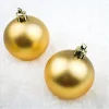 BOMBKI CHOINKOWE złote ZESTAW NA ŚWIĘTA 24 SZT DEKORACJE NIETŁUKĄCE