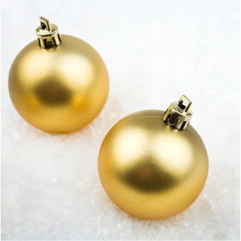 BOMBKI CHOINKOWE złote ZESTAW NA ŚWIĘTA 24 SZT DEKORACJE NIETŁUKĄCE