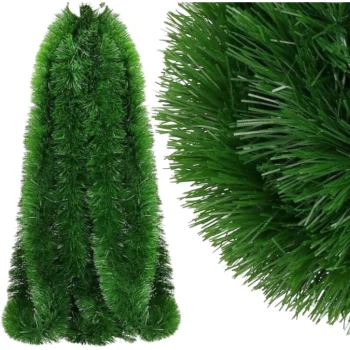 DŁUGA GIRLANDA SZTUCZNA CHOINKOWA ZIELONA ŁAŃCUCH FLORYSTYCZNY GAŁĄZKA 4 M