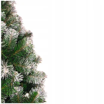 CHOINKA SZTUCZNA GĘSTA SOSNA DIAMENTOWA OŚNIEŻONA NA PNIU PIĘKNA 180 CM